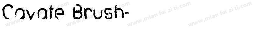 Cavate Brush字体转换